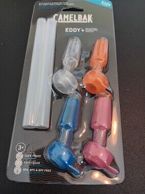 Camelbak Eddy+ Replacement Bite Valve and Straw Kit — Blue, Pink, Orange, Clear